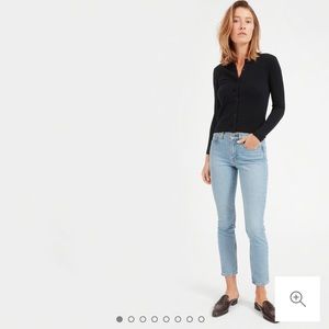 Everlane mid-rise skinny jean in light blue